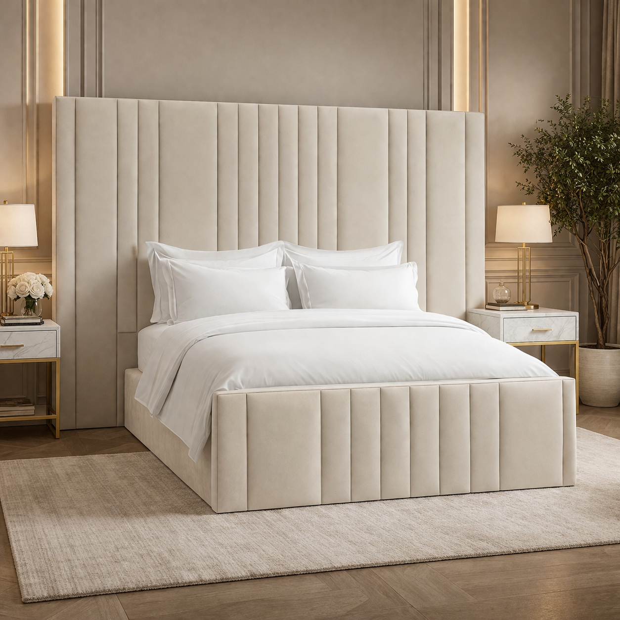 2026 7ft Tall Soho Bed Frame with Optional Lift Up Ottoman Storage - Nimbus Beds