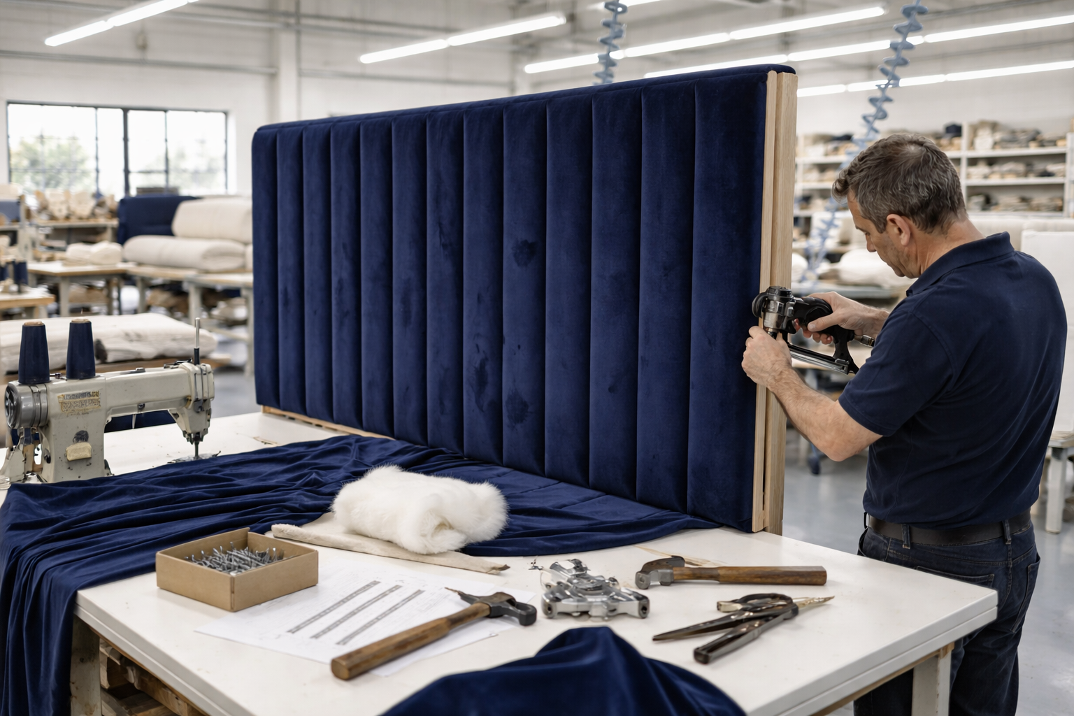 2026 Louis Floor Standing Headboard to Fit a Divan Bed - Nimbus Beds