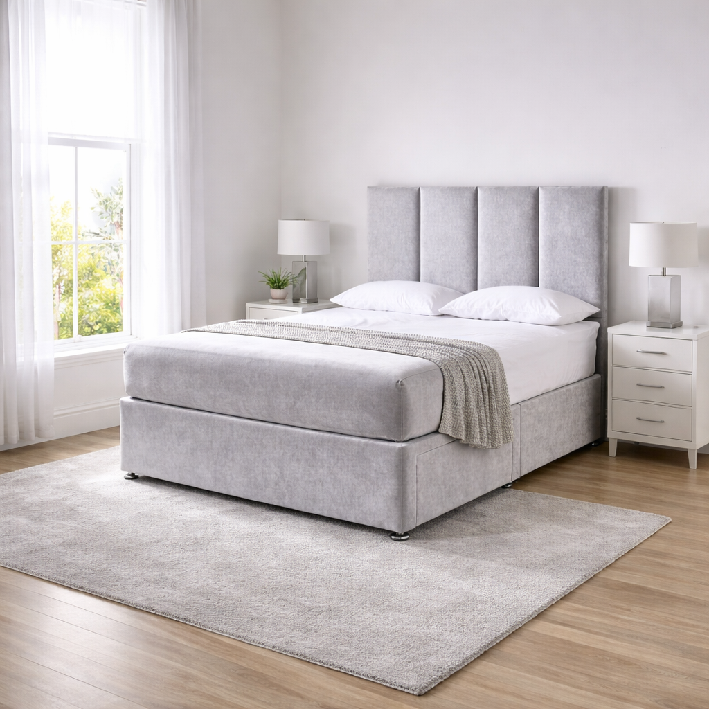 2026 London Floor Standing Headboard for a Divan Bed - Nimbus Beds