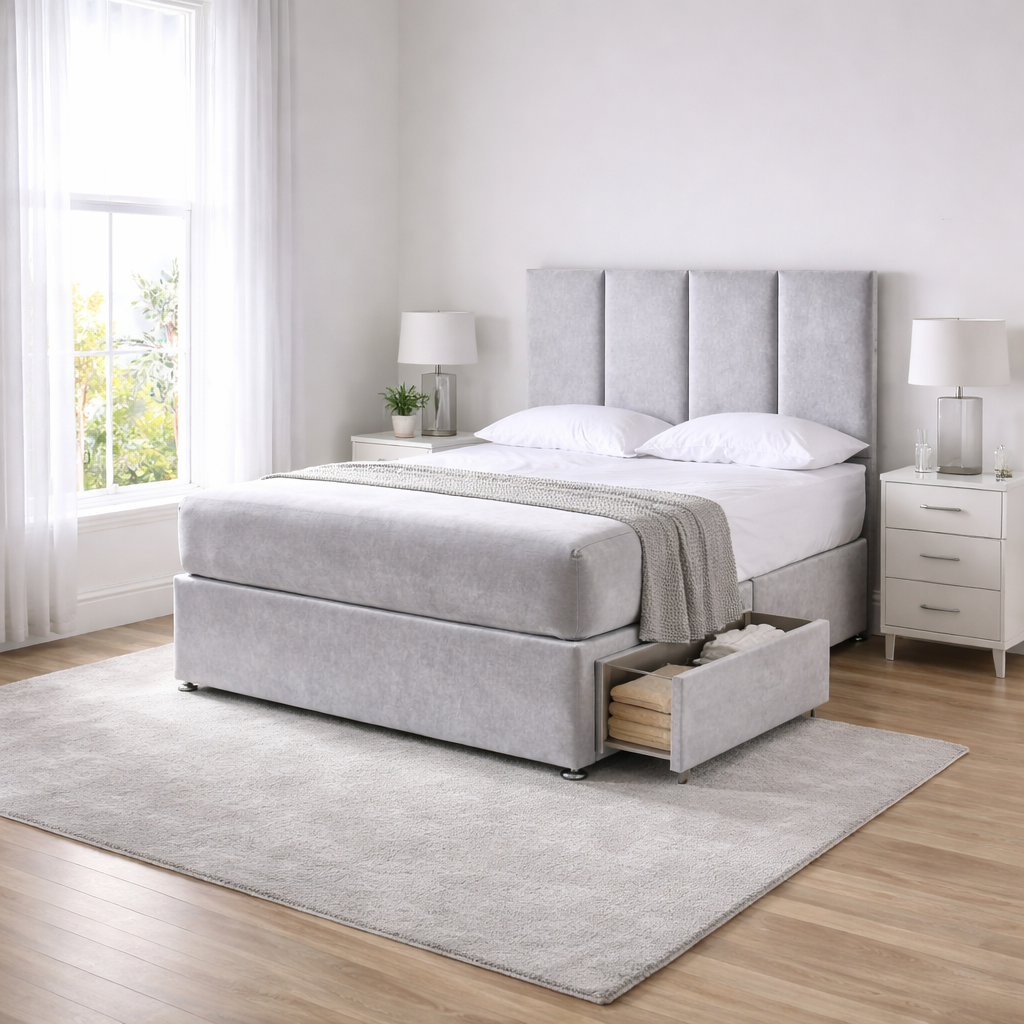 2026 London Floor Standing Headboard for a Divan Bed - Nimbus Beds