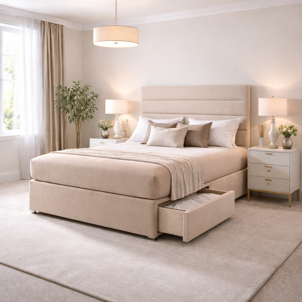 2026 Marbella Floor Standing Headboard for a Divan Bed