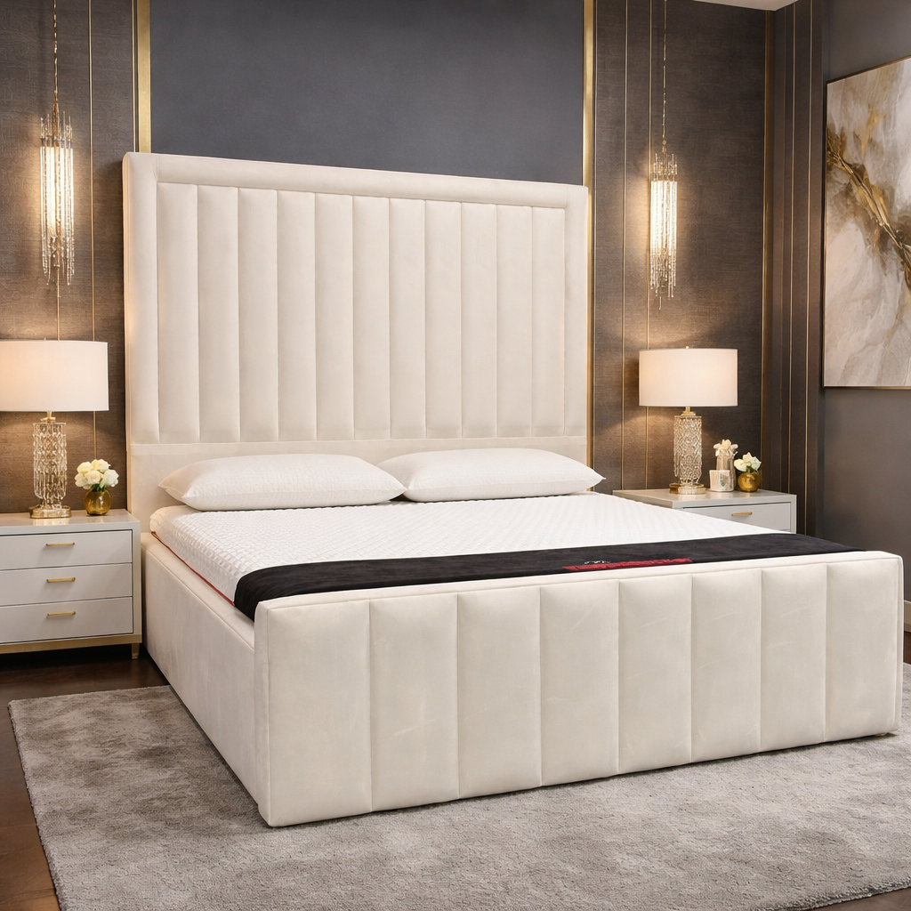 2026 Keavy Bed Frame with optional ottoman lift up storage