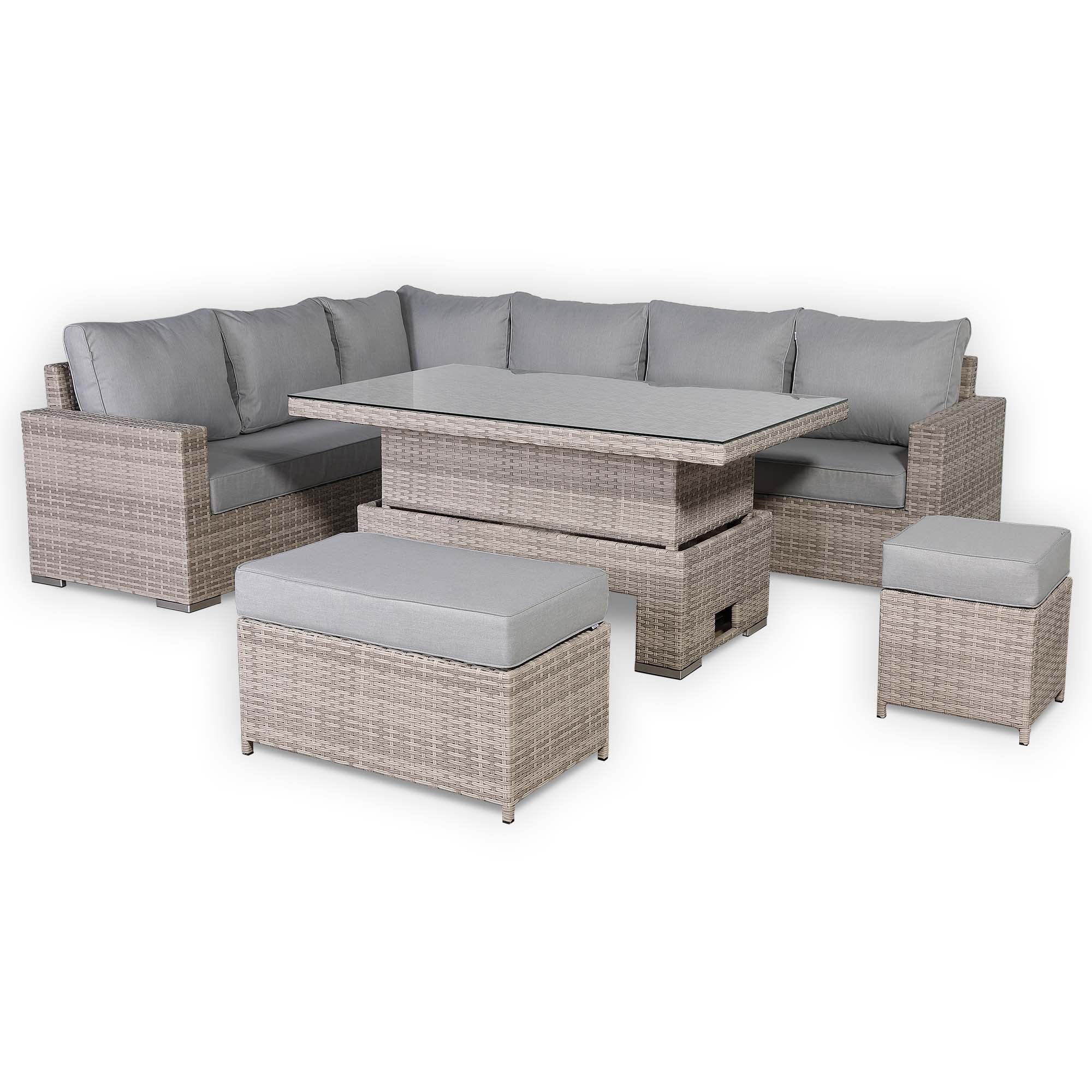 2026 Torini Large Corner Dining Set with Rising Table (Left Hand) - Nimbus Beds