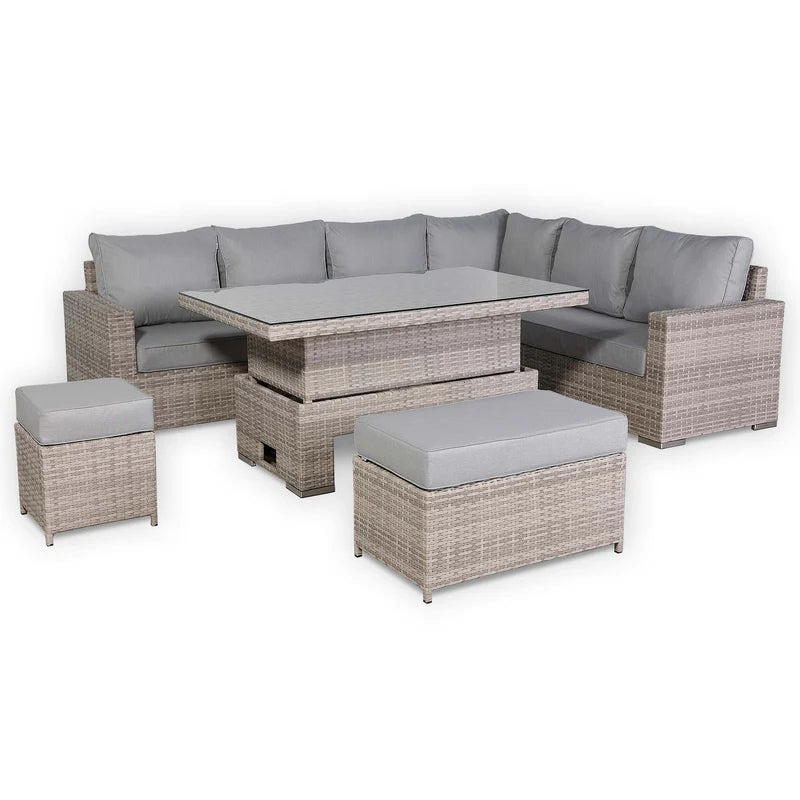2026 Torini Corner Large Dining Set with Rising Table (Right Hand) - Nimbus Beds