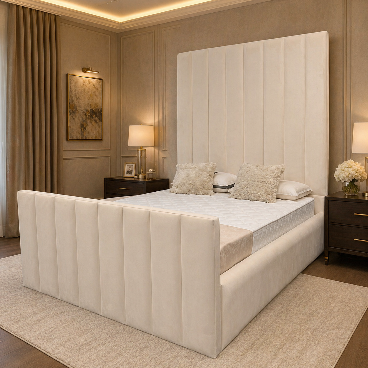 2026 Hudson Bed Frame with Optional Lift up Ottoman Storage - Nimbus Beds
