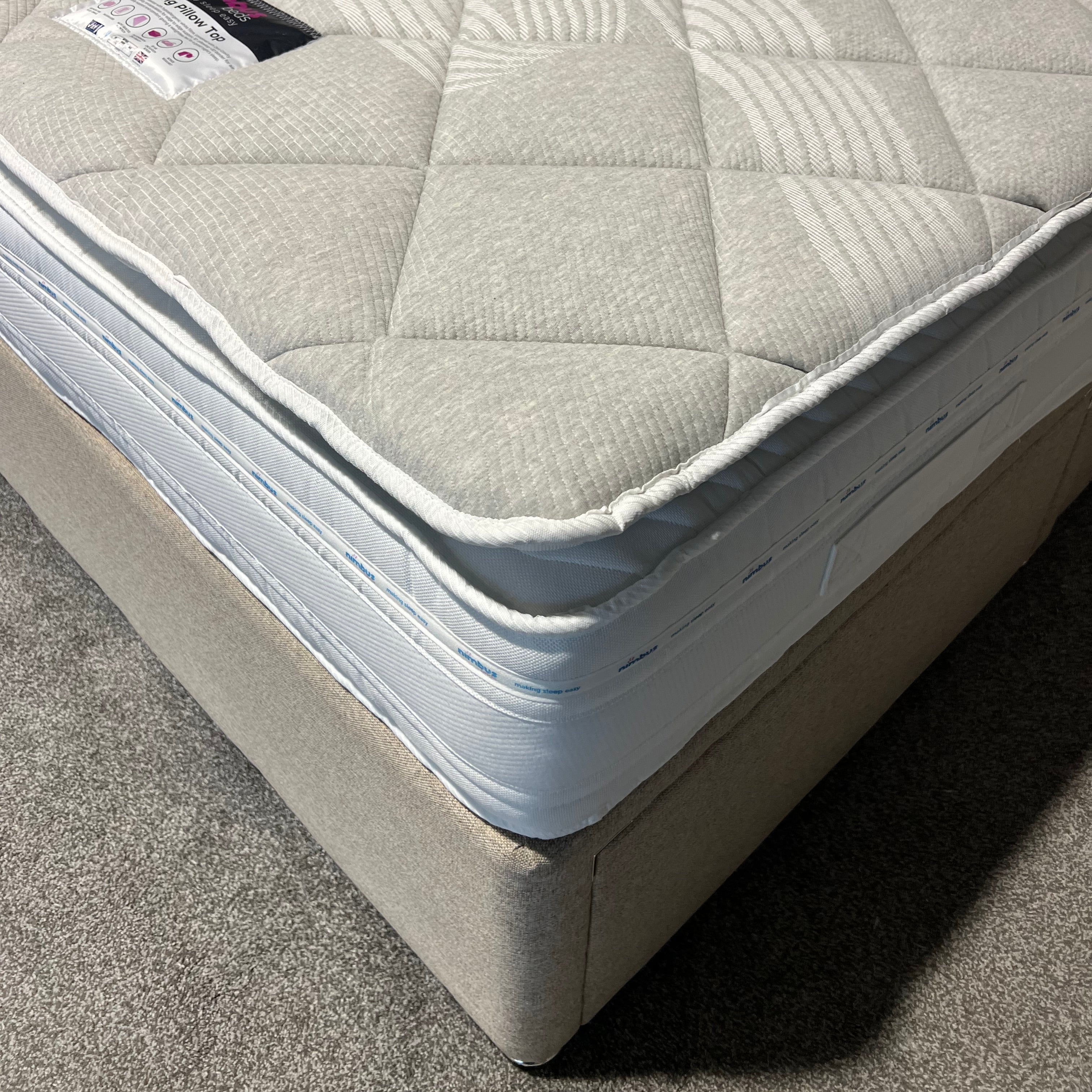 Double Viking Pillow Top Mattress - Ex Display - Nimbus Beds
