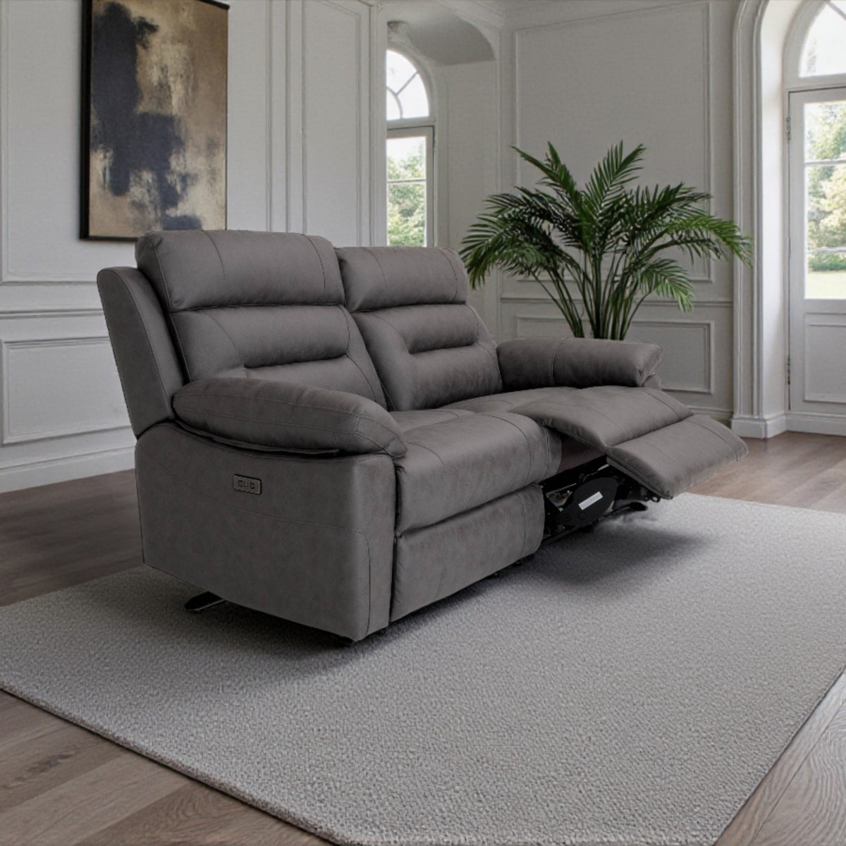 2025 Leni Sofa Range In Ink Dark Grey