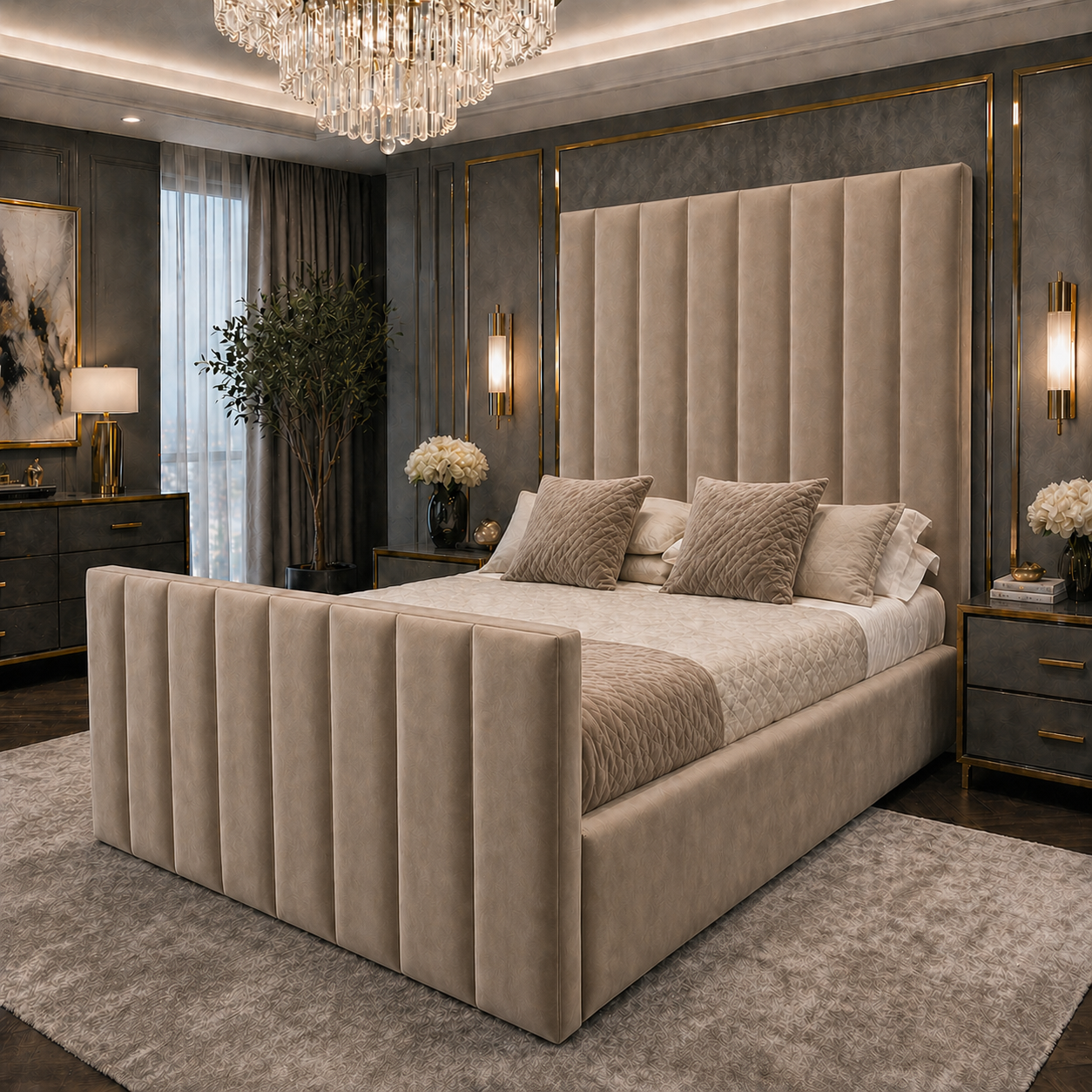 2026 Hudson Bed Frame with Optional Lift up Ottoman Storage - Nimbus Beds