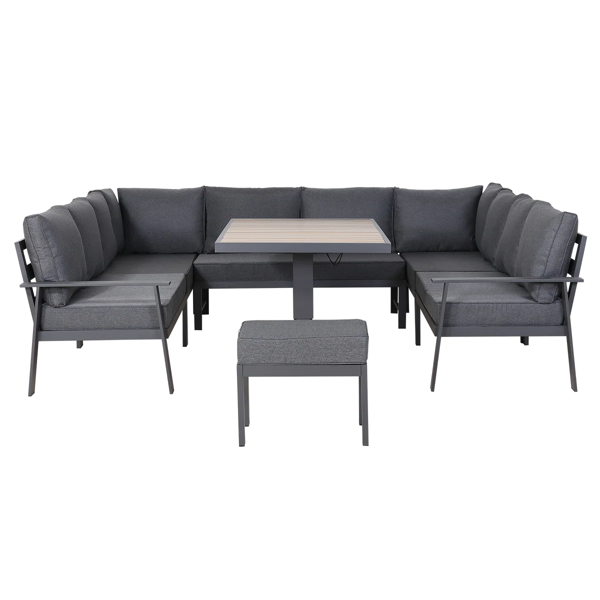 2026 Marbella U Shape Dining Set with Rising Table Outdoor Garden Furniture - Nimbus Beds