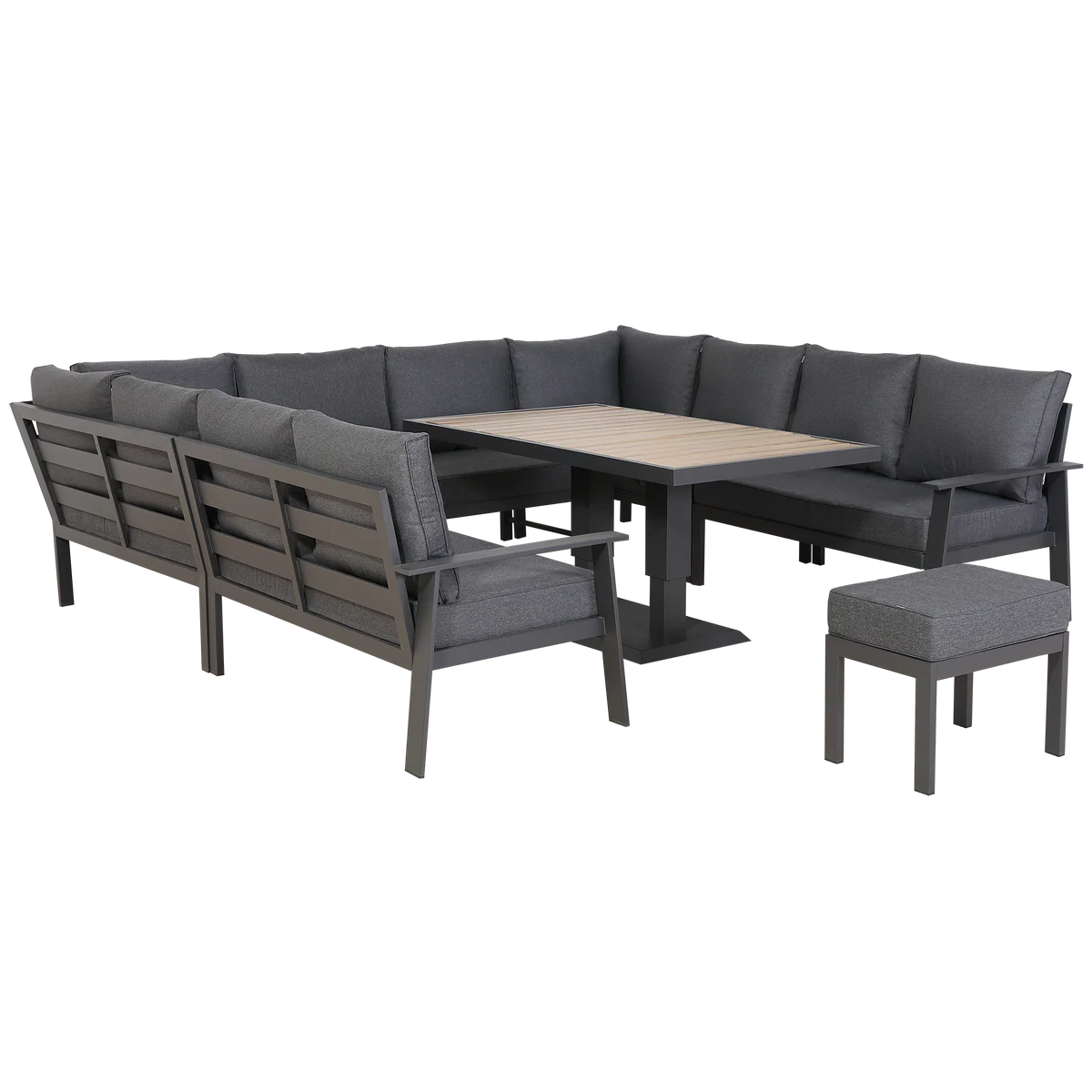 2026 Marbella U Shape Dining Set with Rising Table Outdoor Garden Furniture - Nimbus Beds