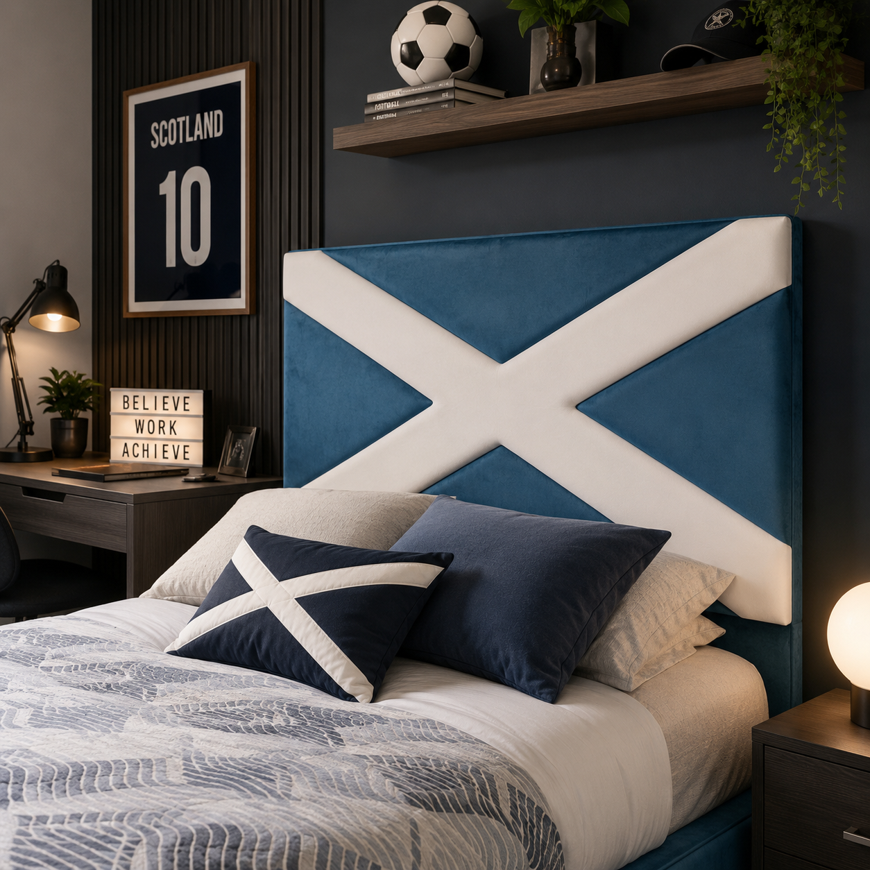 2026 Scotland Bed Frame with Optional Lift up Ottoman Storage