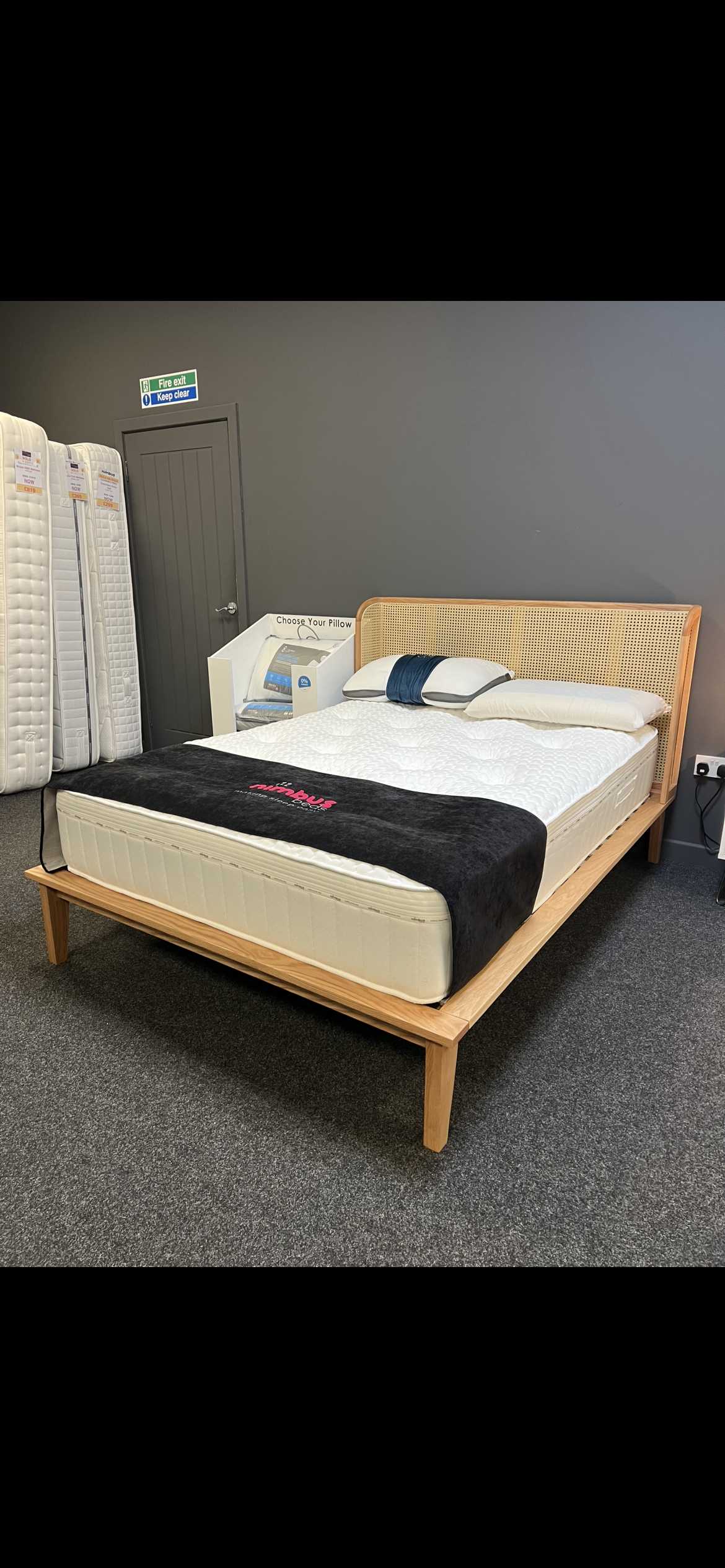 Double Rattan Bed Frame - Ex Display - Nimbus Beds