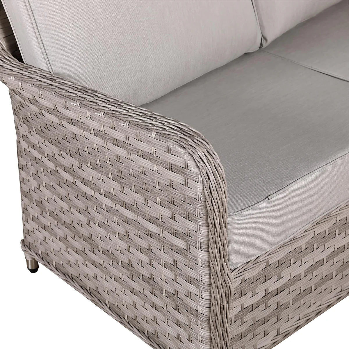 2026 Paris Square Corner Sofa Set with Rising Table Outdoor Garden Furniture - Nimbus Beds