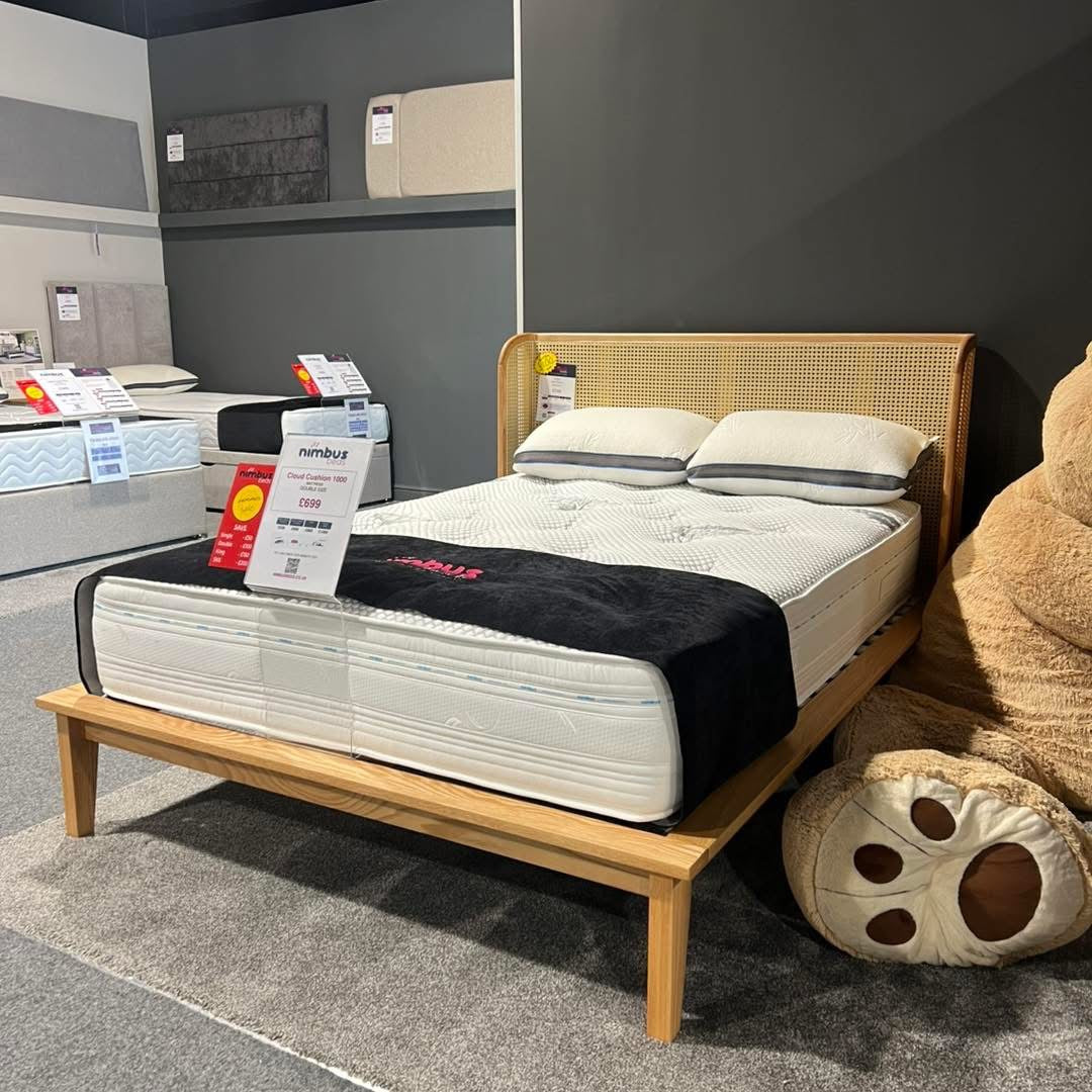 Double Rattan Bed Frame - Ex Display
