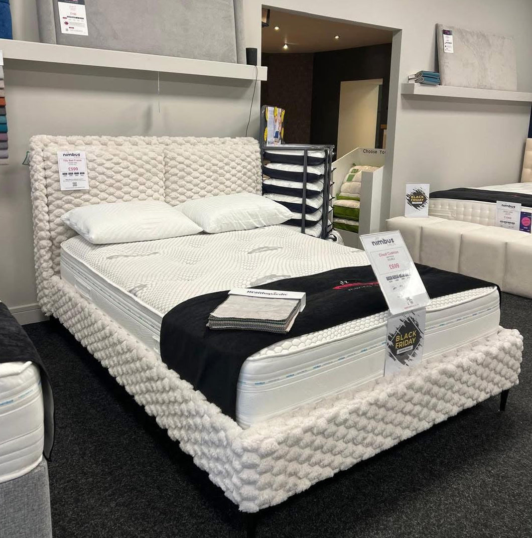 Double Tilly Soft Bed Frame - Ex Display