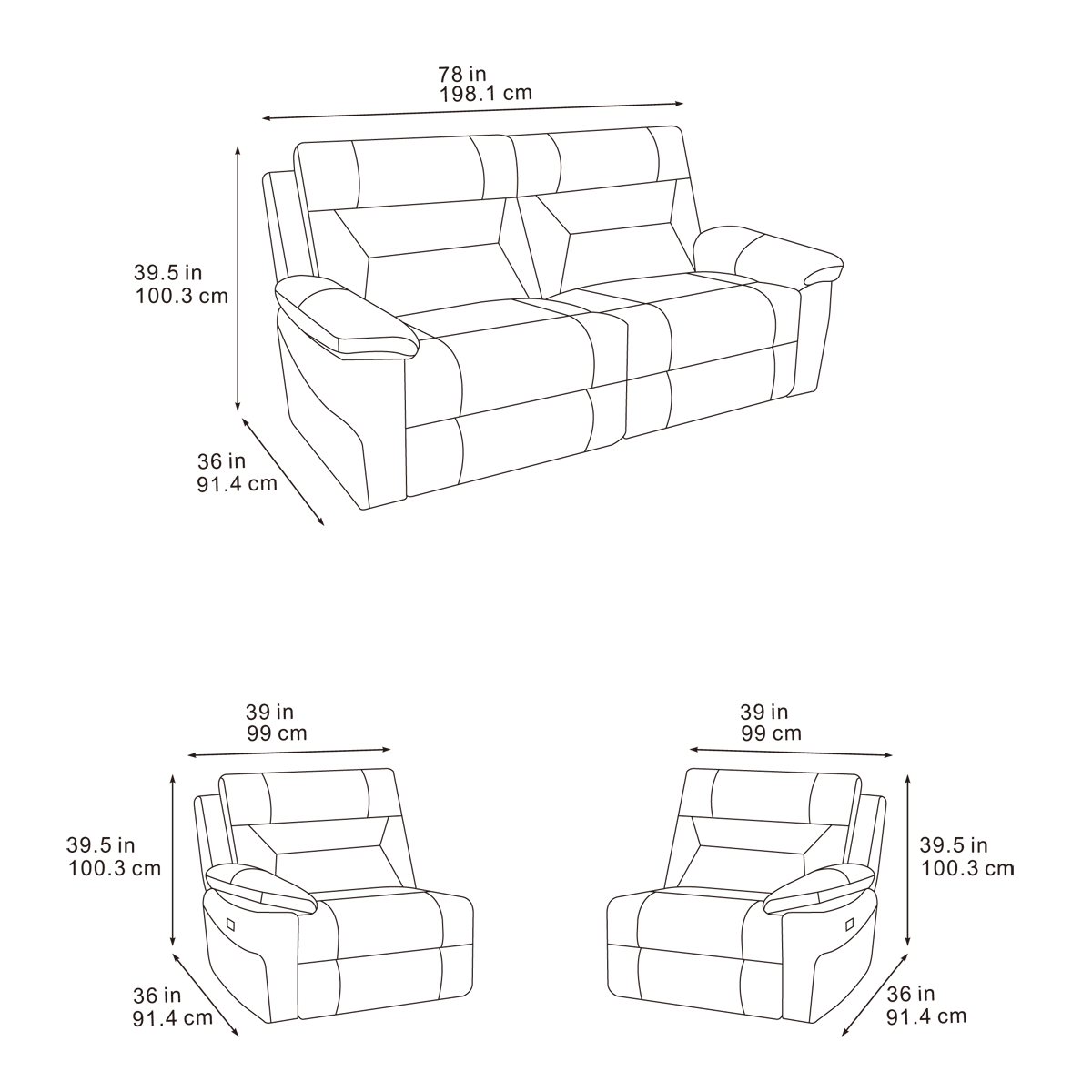 2025 Leni Sofa Range In Ink Dark Grey