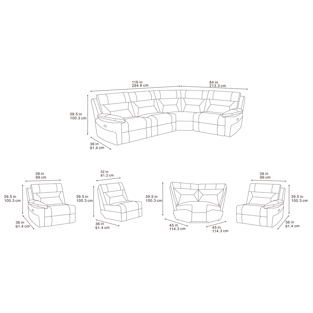 2025 Leni Sofa Range In Pisa Grey