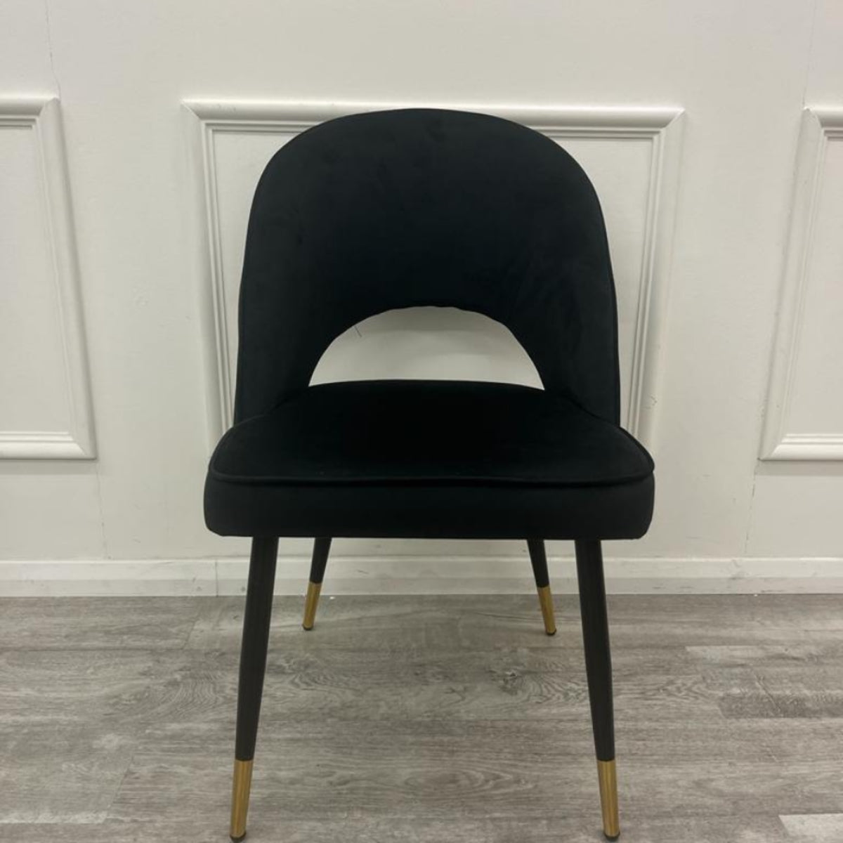 2026 Astra Dining Chair in Black Velvet