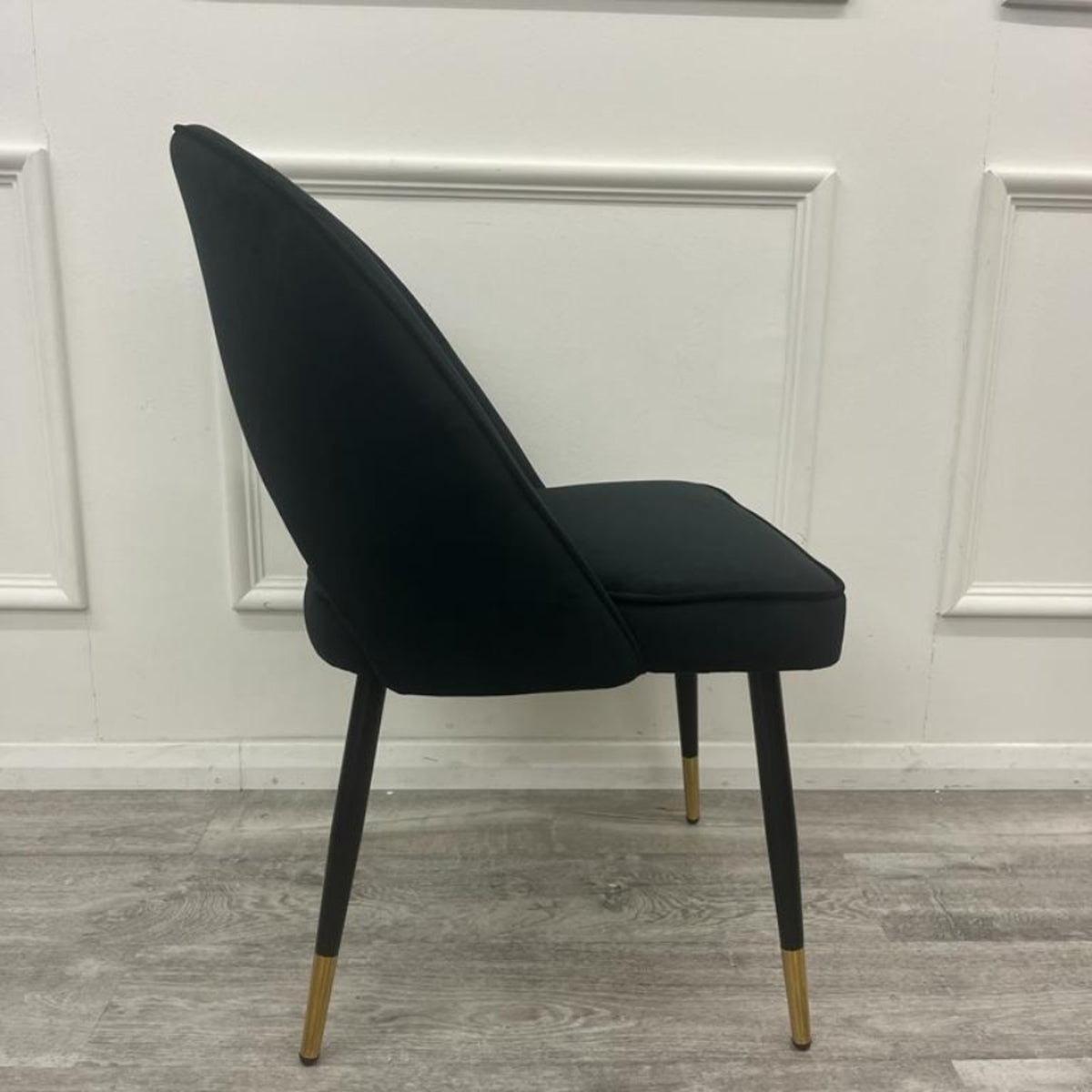 2026 Astra Dining Chair in Black Velvet
