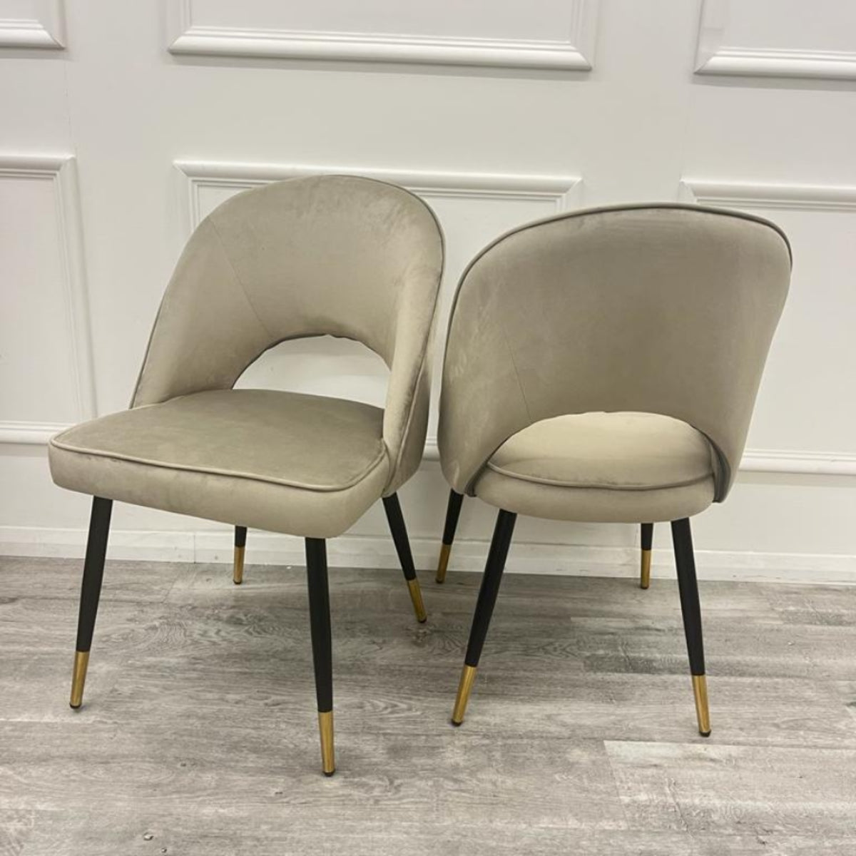 2026 Astra Dining Chair in Champagne Velvet