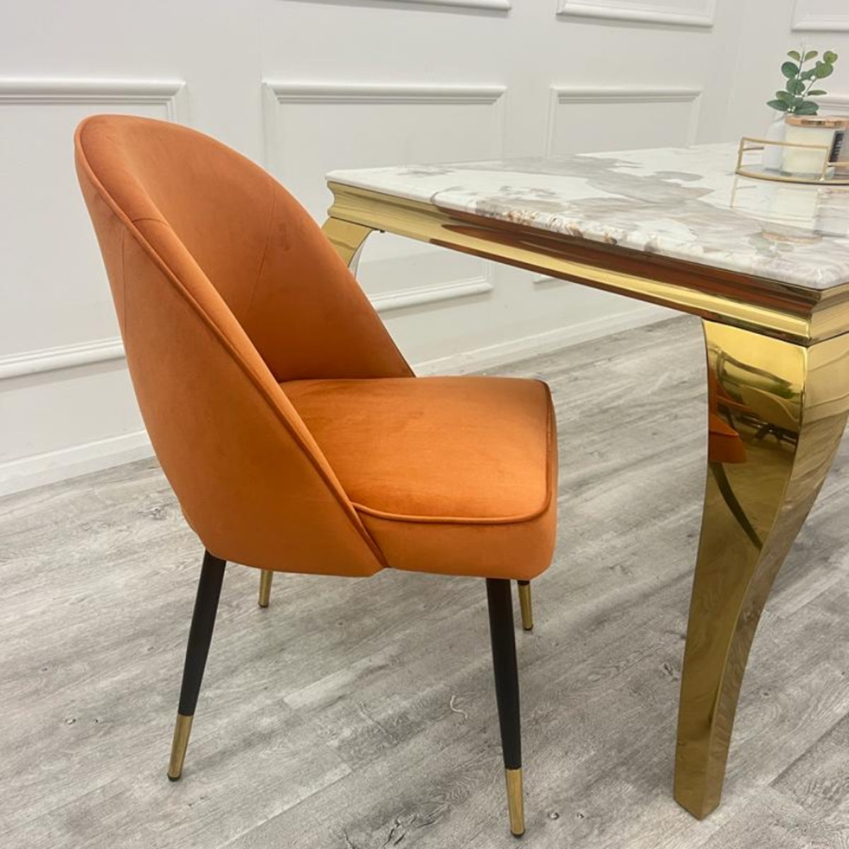 2026 Astra Dining Chair in Rust Velvet