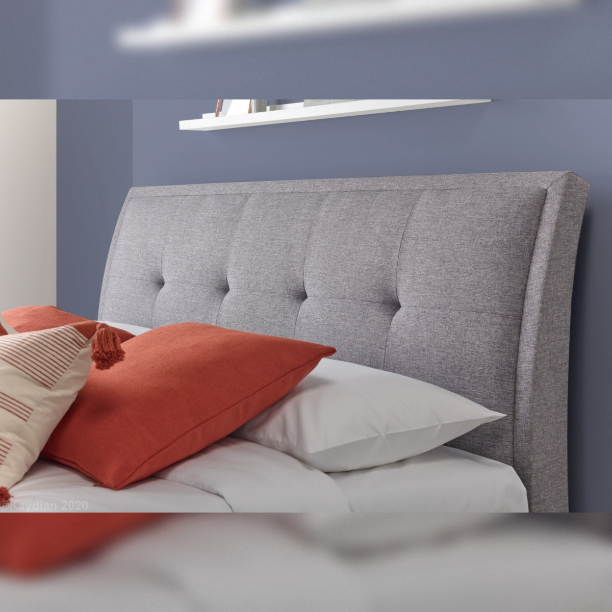 2026 Andrei Ottoman Storage Bed in Marbella Grey