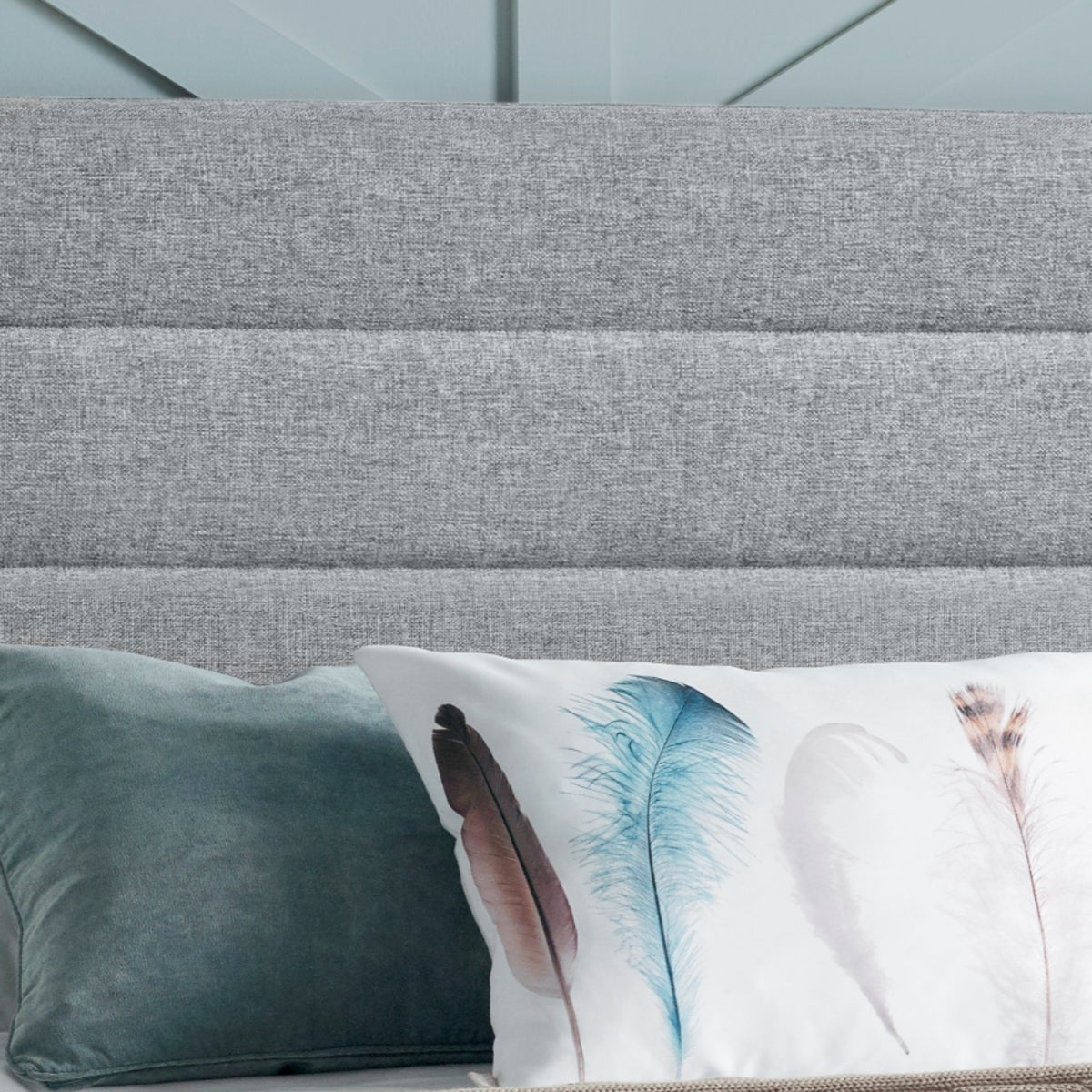 2026 Archie Ottoman Storage Bed in Marbella Grey