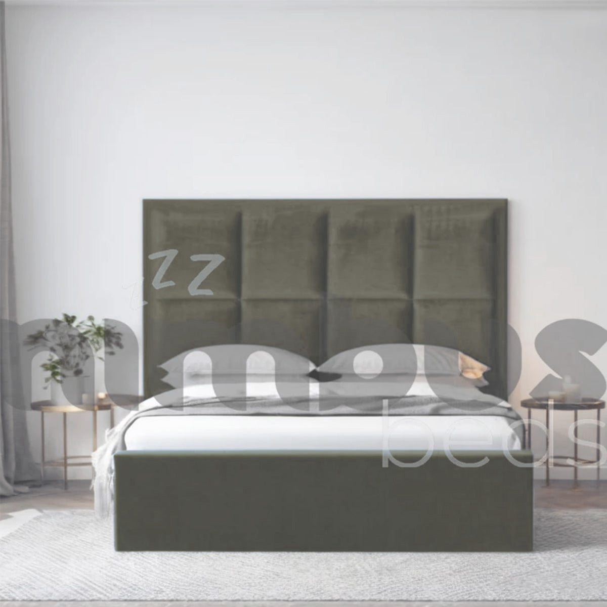 Eight Square Panel Bed Frame - Nimbus Beds