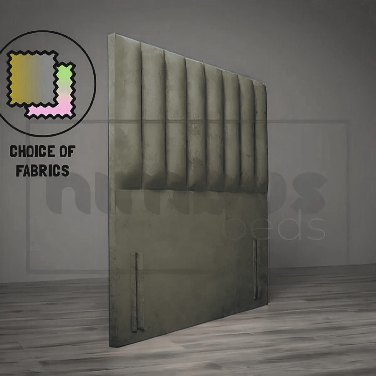 Floor Standing Vertical Tube Headboard - Nimbus Beds