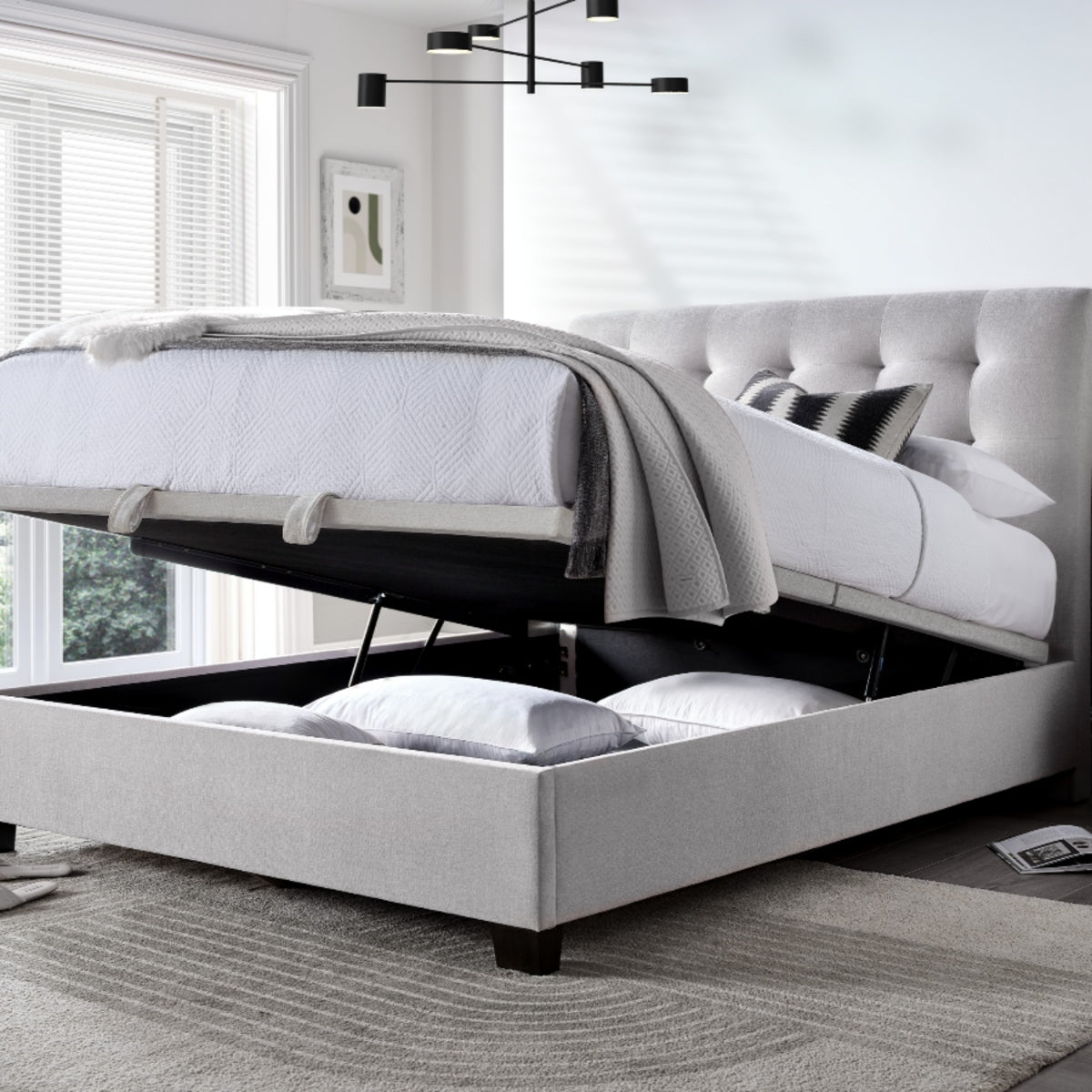 2026 Alastair Ottoman Storage Bed in Clay