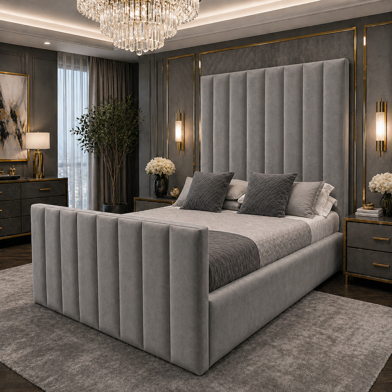 2026 Hudson Bed Frame with Optional Lift up Ottoman Storage - Nimbus Beds