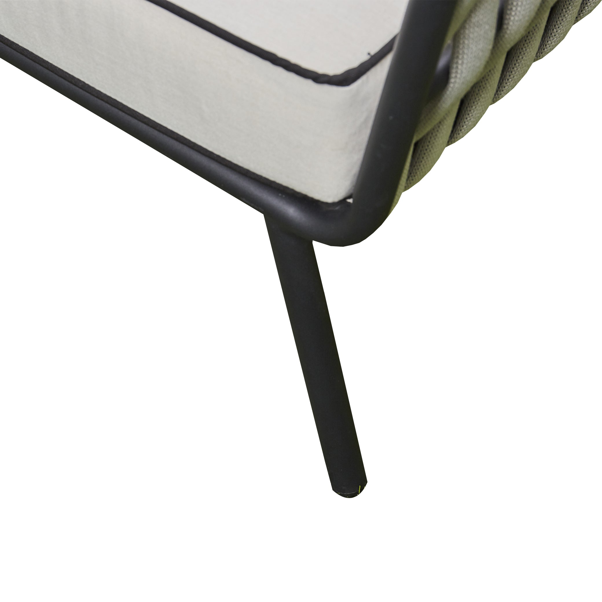 2026 Pinoso Aluminium & Rope Lounge Outdoor Garden Set Cream Beige with table - Nimbus Beds