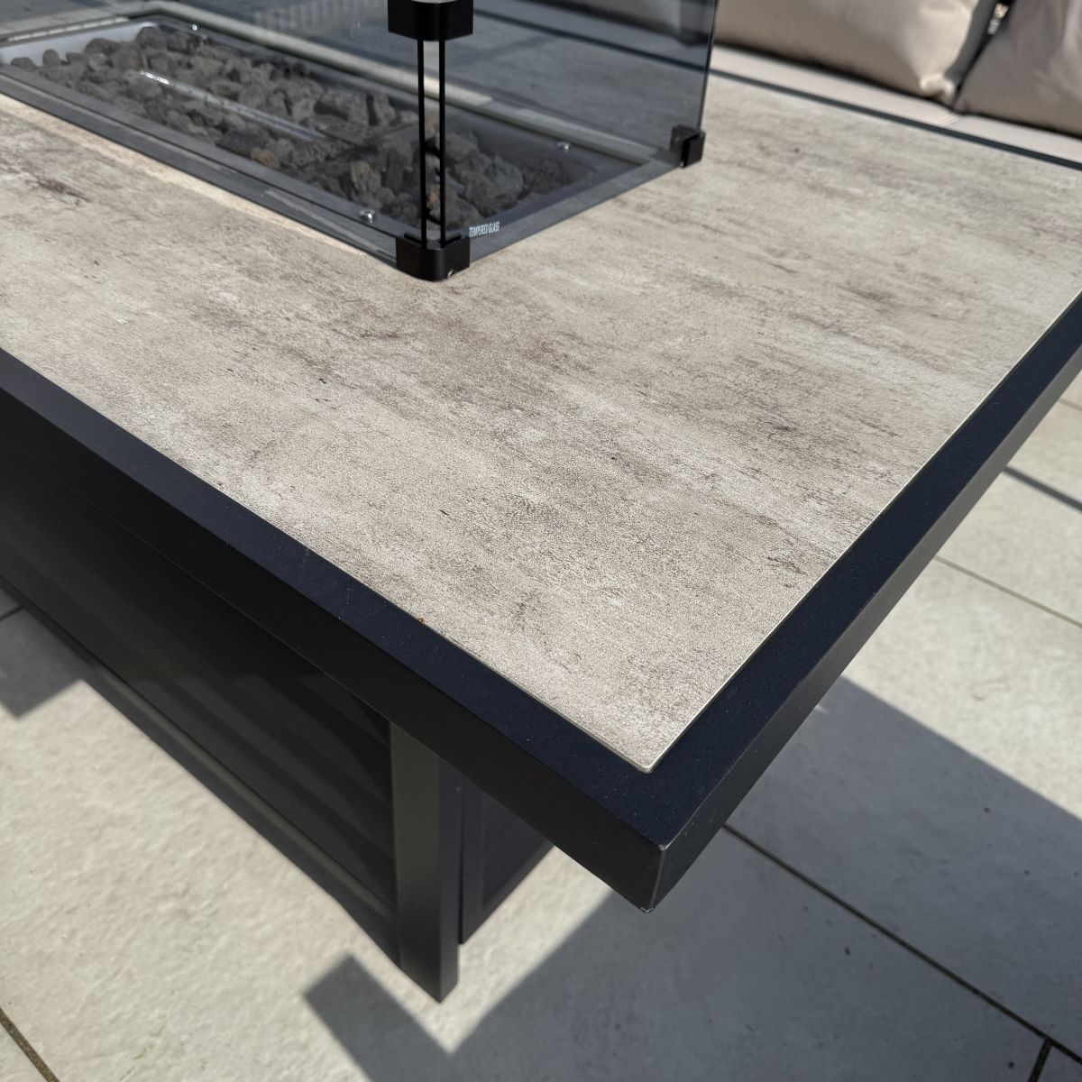 2026 Alicante Beige Aluminium Fire-Pit Sofa Dining Set - Nimbus Beds