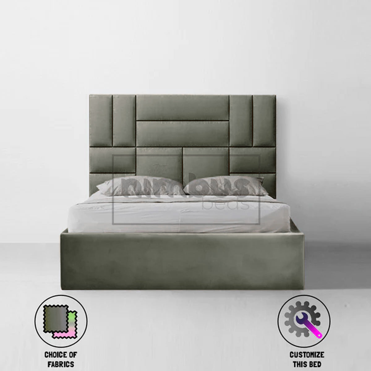 Bauhaus Patterned Bed Frame - Nimbus Beds