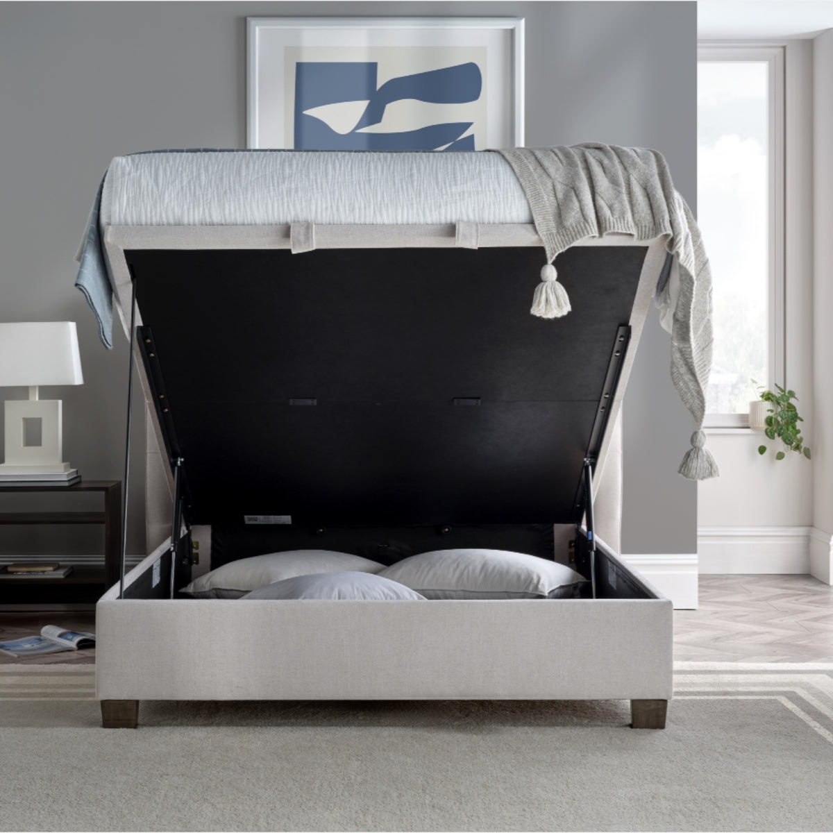 2026 Baxter Ottoman Storage Bed in Clay