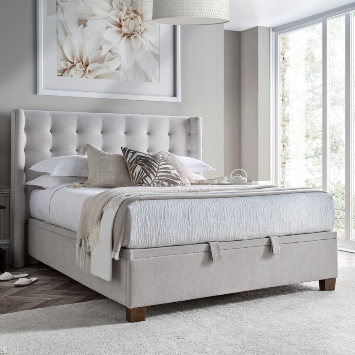 2026 Baxter Ottoman Storage Bed in Clay
