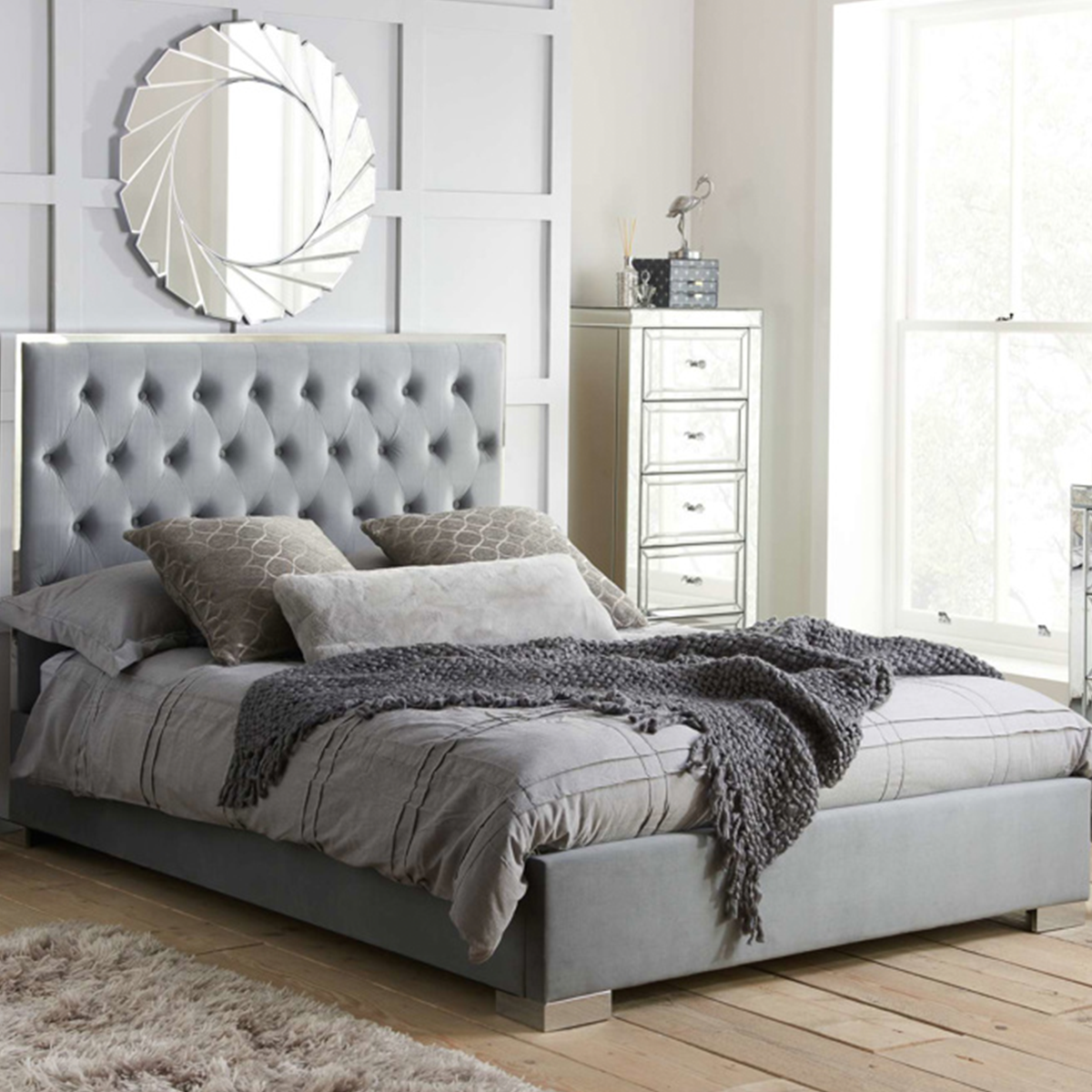 Carys Fabric Bed Frame - Nimbus Beds