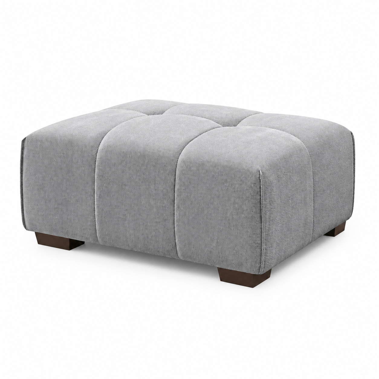 2026 Hugo Footstool - Cloudy Grey Boucle - Nimbus Beds