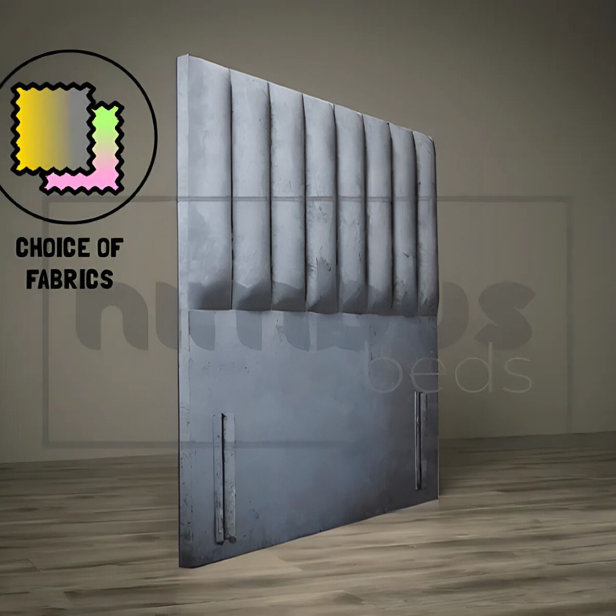 Floor Standing Vertical Tube Headboard - Nimbus Beds