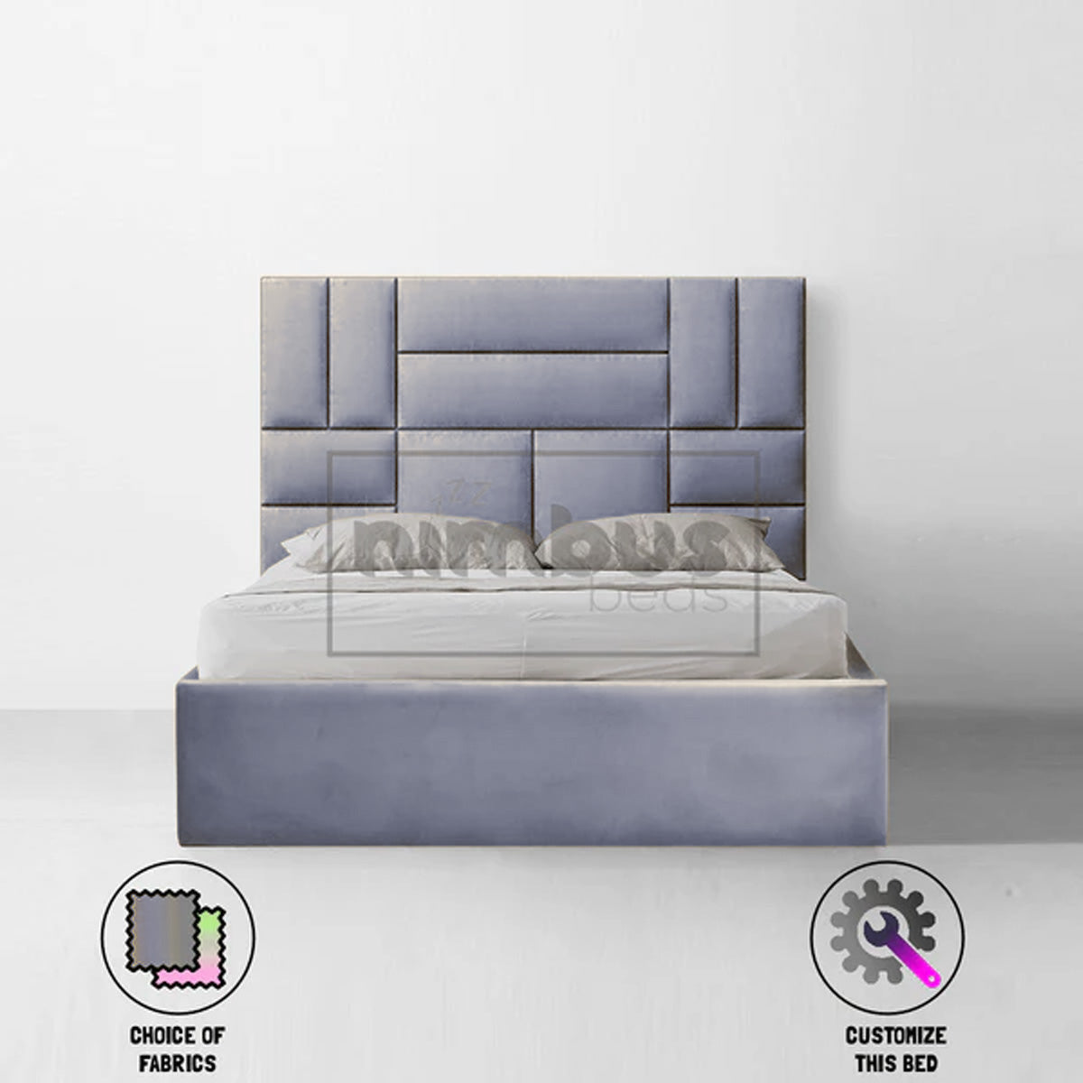 Bauhaus Patterned Bed Frame - Nimbus Beds