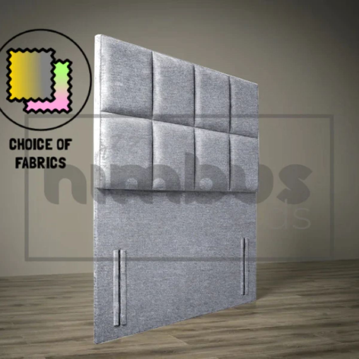 Floor Standing 8 Square Headboard - Nimbus Beds