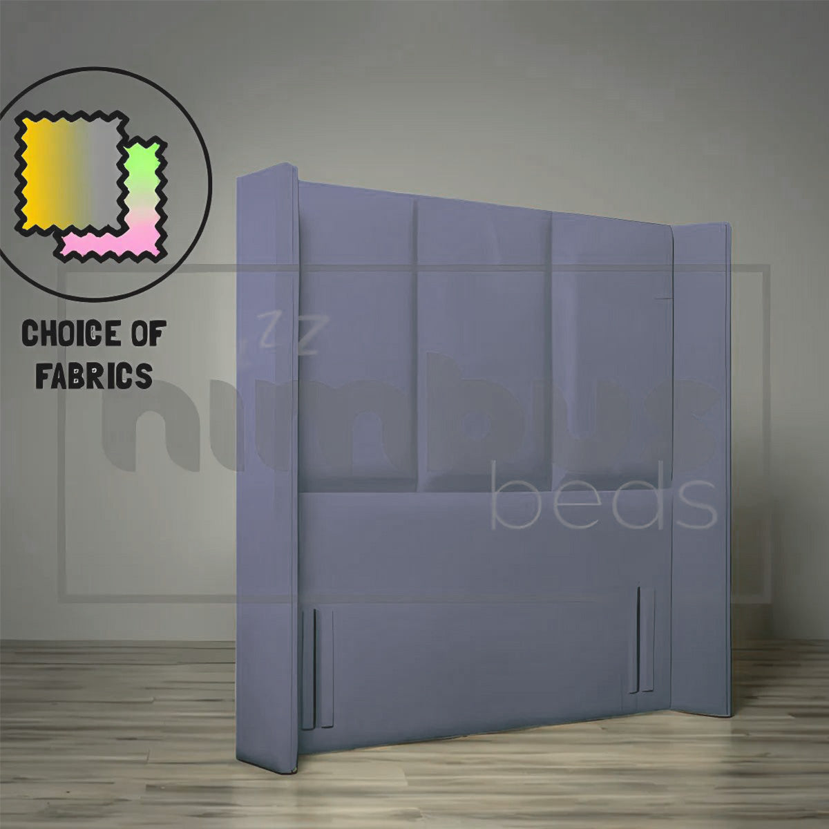 Floor Standing 3 Panel Winged Headboard - Nimbus Beds