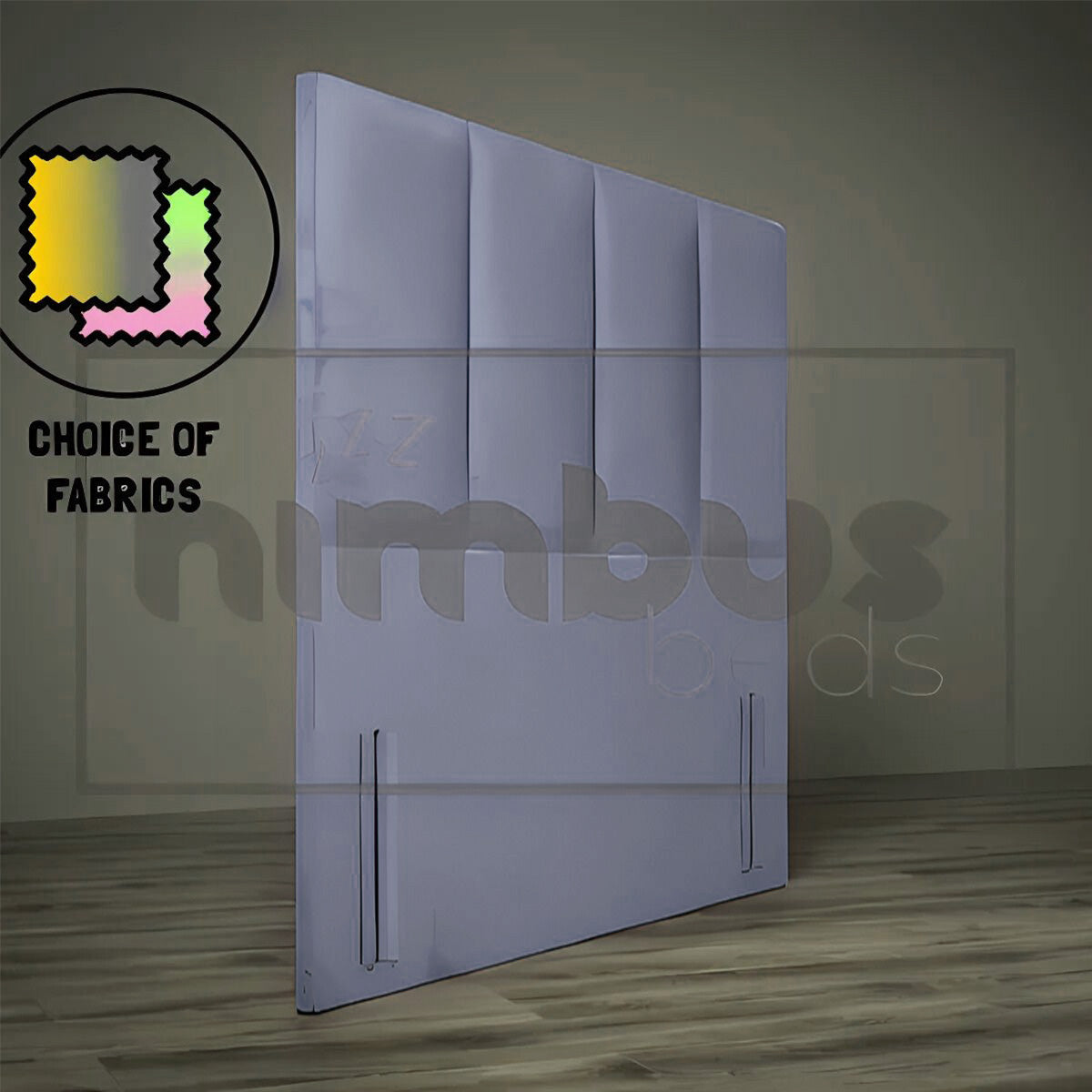Floor Standing 4 Vertical Headboard - Nimbus Beds