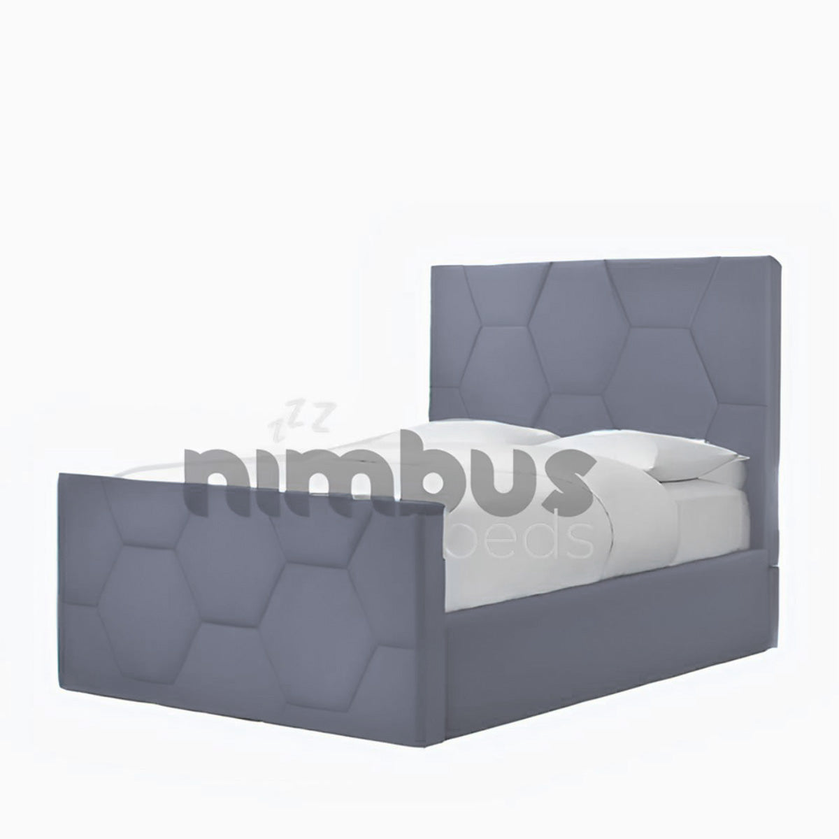 Honeycomb Bed Frame with 30” Patterned Footboard - Nimbus Beds