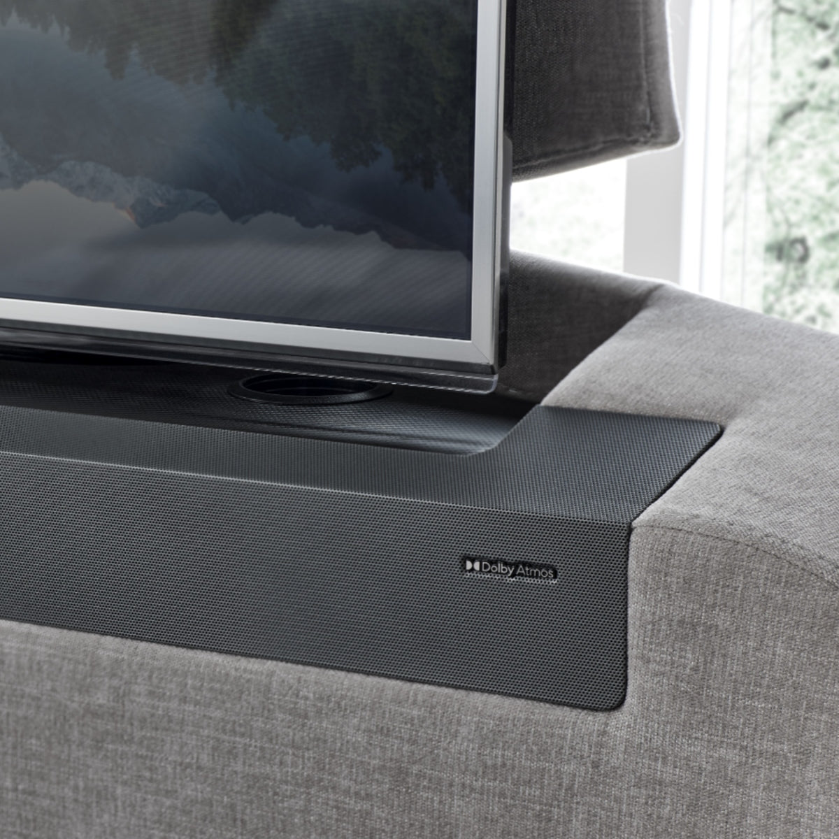2026 Daphne TV Ottoman Storage Bed in Grey