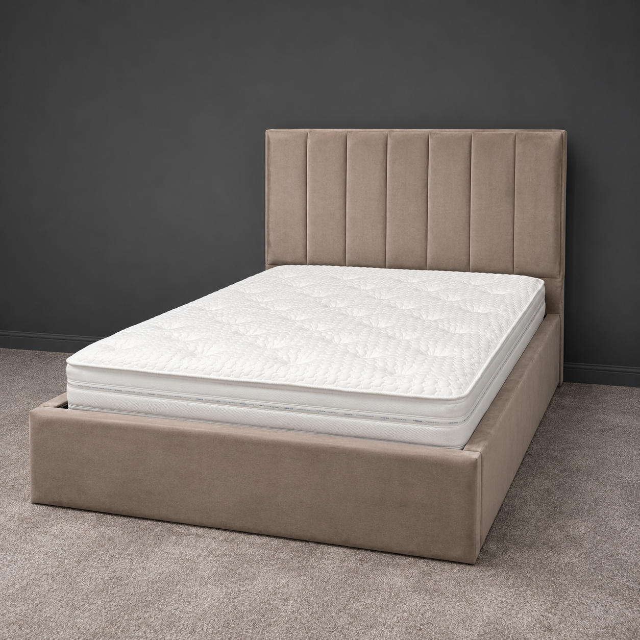 2026 Louis Bed Frame Soft Velvet Silver (truffle) SPECIAL OFFER
