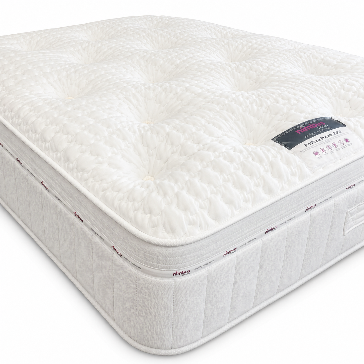 2026 Posture Pocket 2000 Medium / Firm Pocket Sprung Mattress - Nimbus Beds