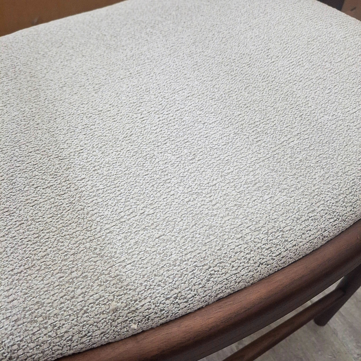 2026 ALUXO® Fern Walnut Dining Chair – in Oatmeal Bouclé - Box of 2