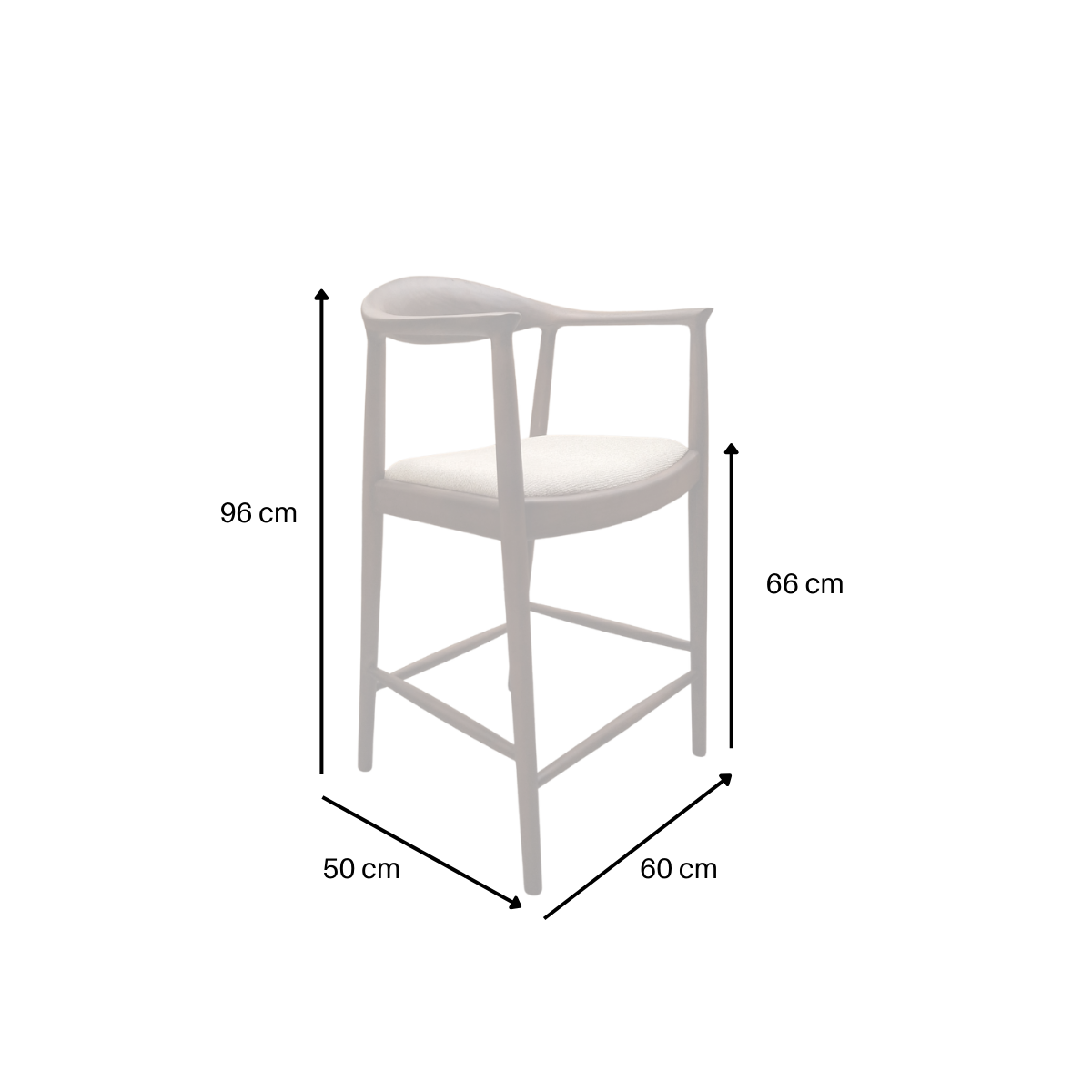2026 ALUXO® Fern Walnut Dining Chair – in Oatmeal Bouclé - Box of 2