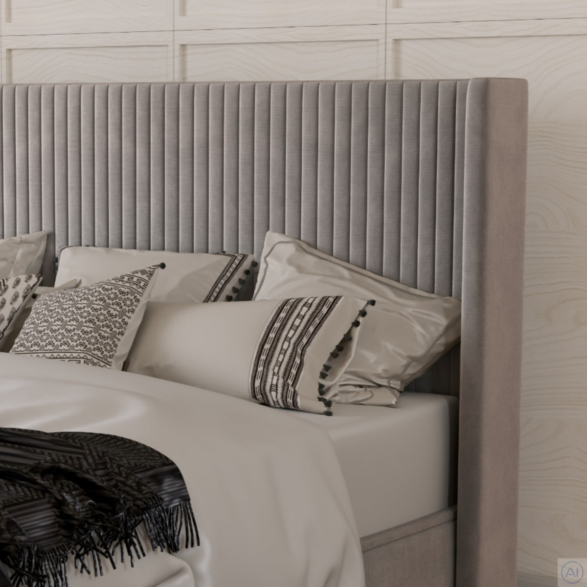 2026 Harvey Ottoman Storage Bed in Taupe